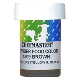 Chefmaster Powder Food Color, 3 Grams Brown