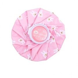 Character compress bag, hot and cold compress pack ice pack pink 2ea
