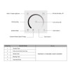 AMKI LED Wall Switch Dimmer,LED Controller,Wall- Mounted Plastic Cover Touch