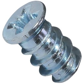 AERZETIX - C44758 - Set of 100 - Euro Screws Furniture Screws for Furniture Cabinet Wardrobe Built-in Cabinet - Mounting Made of Wood - Diameter 6.3 x 11 mm - Galvanised Steel Metal - Imprint Pozidriv