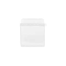 EcoQuality 2 oz Small Square Clear Plastic Dessert Cups with Domed Lids - Disposable Square Treat Candy Boxes with Lids - Dessert Tumbler Cup, Appetizers, Puddings, Tiramisu, Yogurt, Mousse (40 PACK)