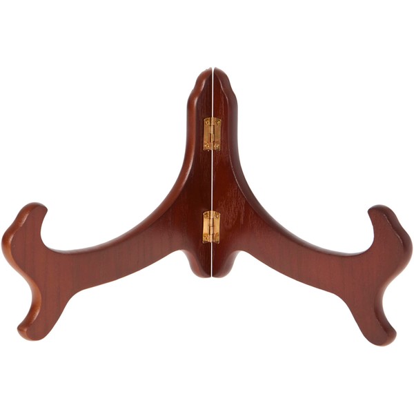 Bard's Hinged Walnut MDF Bowl Stand, 6.5" H x 10.625"