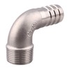 DERPIPE 3/4" Hose Barb x 3/4" Male NPT Stainless Steel
