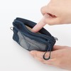 MUJI OHG87A3S Polyester Double Zipper Case Navy S