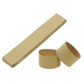 ONLYKXY 150pcs Blank Self Sealing Cash Currency Straps Money Paper Bands Bill Wrappers Tape for Bank Supermarket Currency Organize Cash Dollar Wraps Organizer (Kraft)