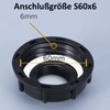 piber IBC Container S60 x 6 with 3/4 Inch Adapter