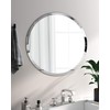 KOHROS Round Beveled Polished Frameless Wall Mirror for Bathroom, Vanity,