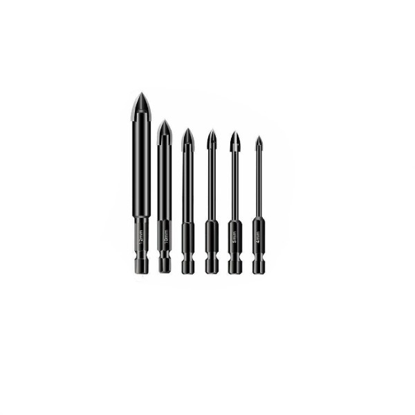 Unbranded 6Pcs Tungsten Carbide Drill Bit Set For Ceramic/Tile/C