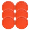 Pyrex 7201-PC 4 Cup Pumpkin Orange Food Storage Replacement Lids