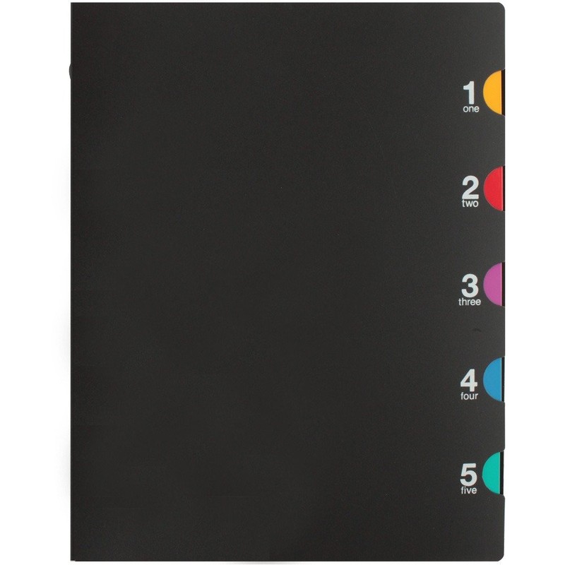 Maruman Loose Leaf Binder A5 Five Chart, 20 Holes, Black