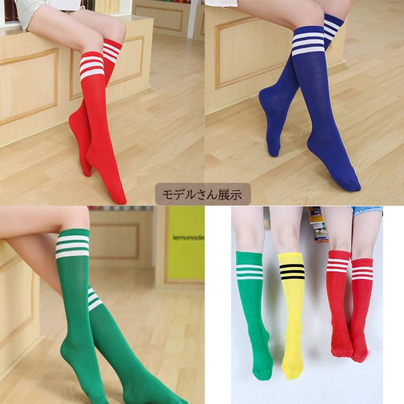 ZGKULAEAOW Children's Socks, Line Socks, Kids' High Socks, Border Socks,