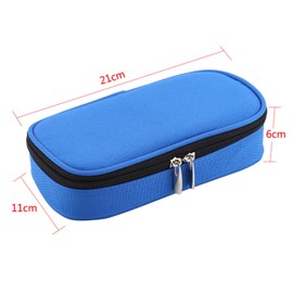 Cooler Travel Case Portable Cooling Bag Waterproof Small Coolers for Travel, Reusable Insulated Organizer with 6 Pockets, No Ice Brick(Black)