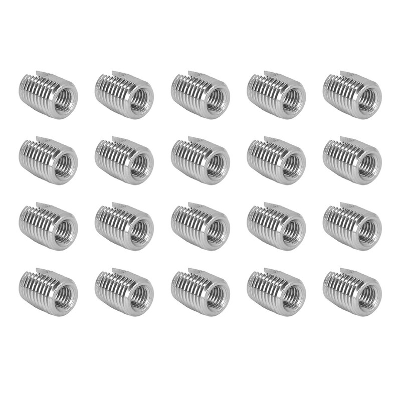 20PCS Self Tapping Insert Stainless Steel Slotted Wire Thread Repair