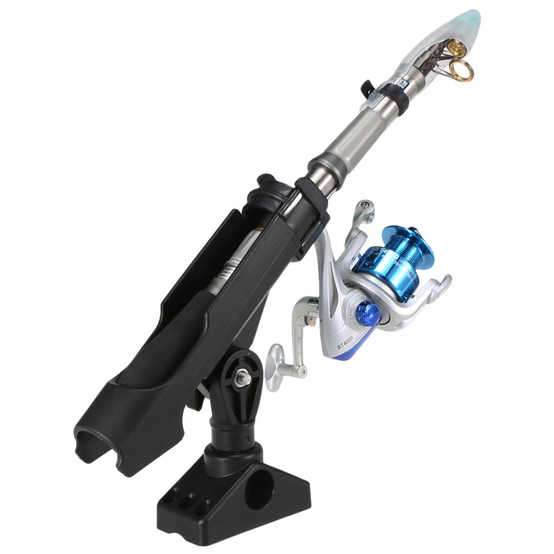 Adjustable Fishing Boat Rods Holder Rack 360 Degree Rotatable Kayak