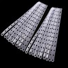 20 Pcs 18.9'' x 0.78'' Plastic White Display Hanger Strips