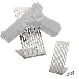 [Ryohin Martial Arts] Handgun, Display Stand, Mesh Type, Gun Rack, Stainless Steel, Silver