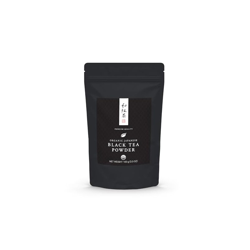 Organic Japanese Black Tea Powder - Premium Wakocha - USDA
