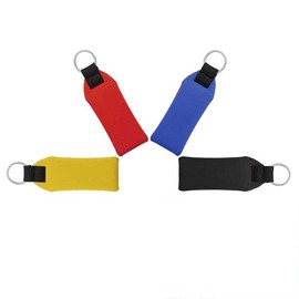 Leanockesa 4pcs Floating Foam Keychain Set Waterproof and Lightweight Neoprene Boat Key Chains for Surfboard, Kayak, Paddleboard and Water Sports Accessories, Floats on Water,4 Colors