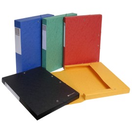 Exacompta Exabox 50810E Archive Box (Manila Cardboard Label, Spine 40 mm DIN A4 (Random Color)