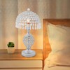 WUSILILU Crystal Table Lamp, E26 Modern Touch Bedside Desk Lamp