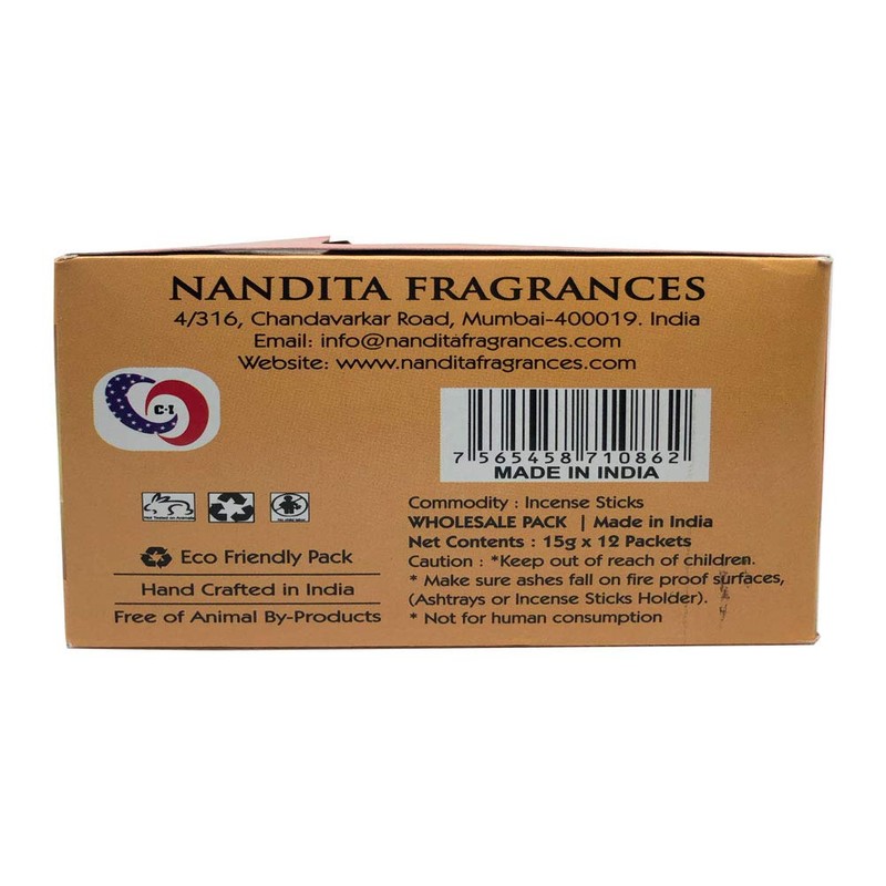 Nandita Saffron Sandal Premium Masala Incense Sticks - Pack of