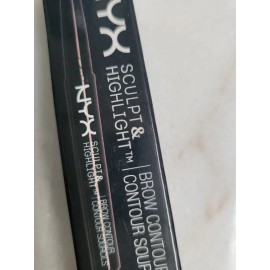 NYX Makeup SCULPT & HIGHLIGHT BROW CONTOUR SHBC08 Black/Golden Peach..