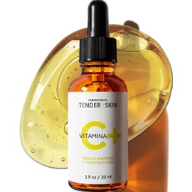 Suero Facial Concentrado de Vitamina C Activada con Ácido Hialurónico, Vitamina E y Aloe Vera  Antioxidante, Aclara, Ilumina y Unifica el Tono,...    