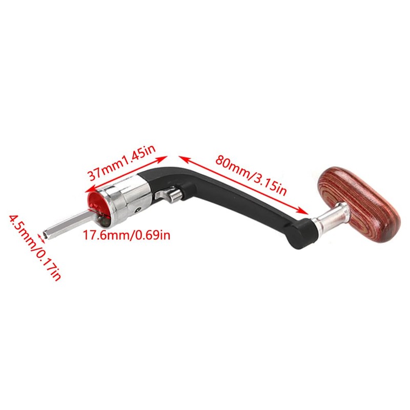 Spinning Reel Handle, Plastic Rotary Knob Power Handle Replacement for