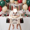 1st Year Down First Birthday High Chair Banner with Football