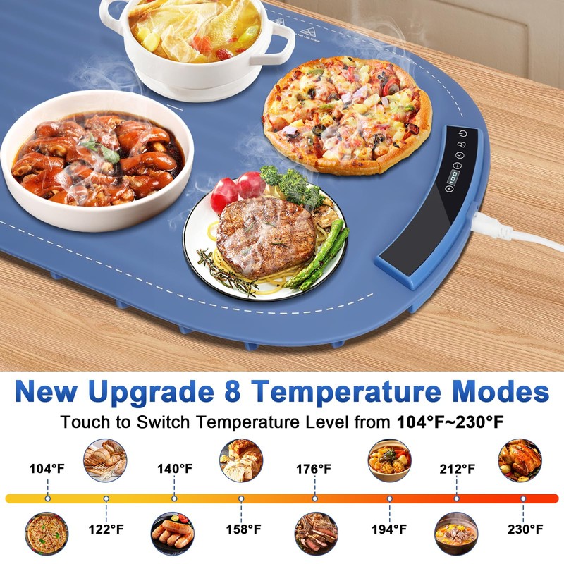 Eascor Warming Mat for Food, Full Surface Rapid Food Heating