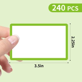 GJPINYIYI 240 Pcs Name Tag Sticker - 3.5x2.25 Sticky Name Tags Storage Bin Labels, Label Stickers for School，Classroom，Moving Packing and Clothing