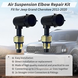 2 PCS Suspension Elbow Air Strut Repair Kits Compatible with Jeep Grand Cherokee 2011-2020 68084809AA