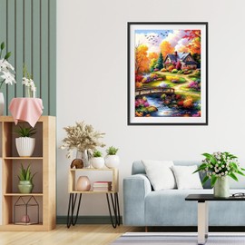 TOSTOG Diamond Painting Kits for Adults,Landscape 5D DIY Diamond Art Kit Full Drill Diamond Crystal Rhinestone Arts and Crafts Picture for Home Wall Decor 30x40cm