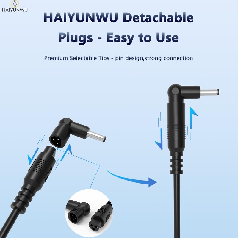 HAIYUNWU 90W Universal Laptop Charger AC Adapter