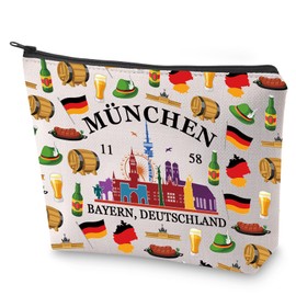 BLUPARK Deutschland Cosmetic Bag Munich Travel Gift Munchen Travel Makeup Bag Gift For Munich Residents (Munchen)