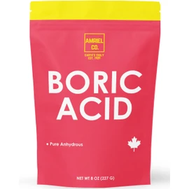 Boric Acid (8oz) | 99.9% Pure Industrial Grade |Anhydrous Fine Powder| Packed In Canada| Used to Make All Purpose Cleaner| DIY Cosmetic and Personal Products| PH Buffer and Odor Control| Amriel Co.