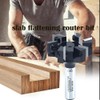 Slab Flattening Router Bit 1/2 Shank, 6-Wing, 2" Cutting Dia,