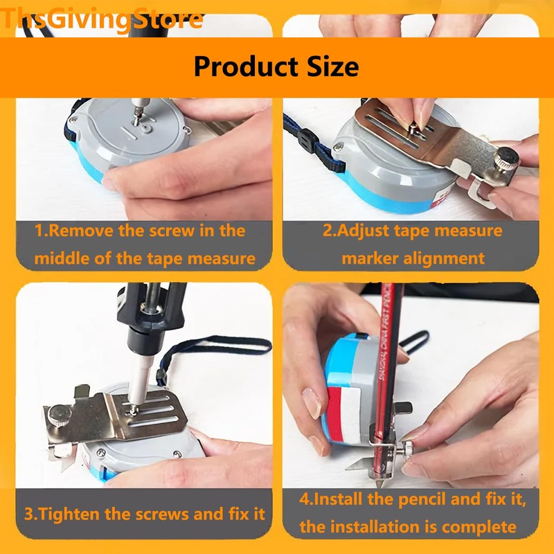 Tape Measure Pencil Holder, Digital Tape Measure Scribing Tool Pencil