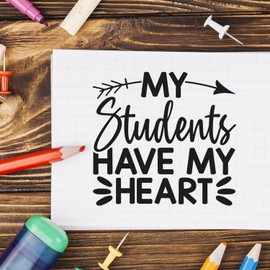 Self-Inking Planner Stamper for Teachers, Teacher Appreciation Stamper, My Students Hold The Key to My Joyful Heart, 1-5/8" Square, Classroom Rewards & Recognition