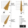 HSS Step Drill Bit Set - 3PCS 1/4" Hex Shank