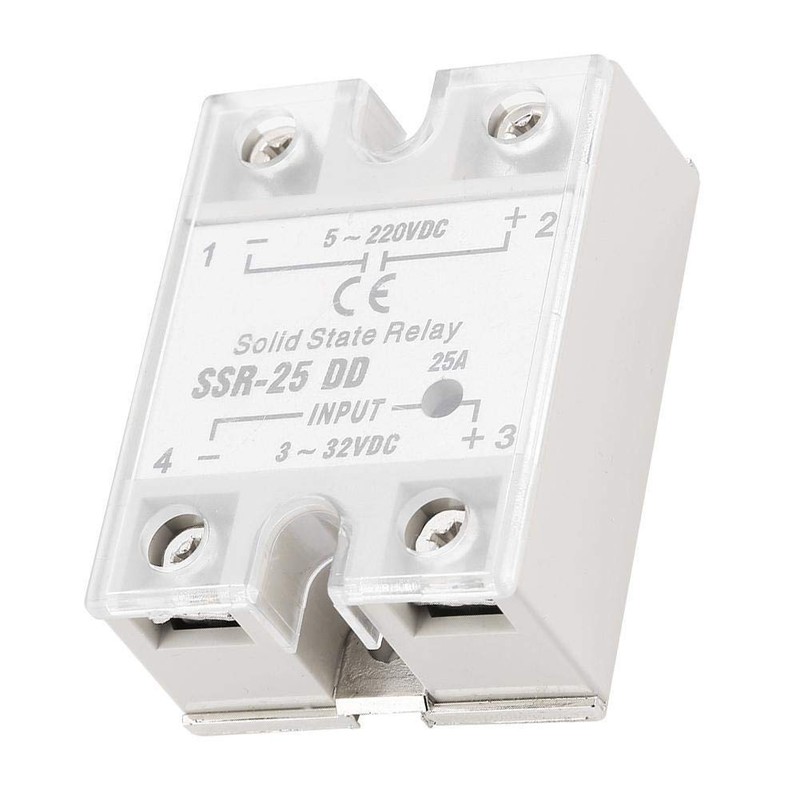 Broco SSR-25 DD 25A 5-220VDC Solid State Relay for Automation