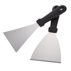 ABOOFAN 2Pcs Stainless Steel Cooking Spatulas Ergonomic Non Skid Kitchen Turner for Grilling Frying and Stirring Griddle Accessories