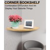 Gugxiom Corner Wall Shelf, Wooden Floating Corner Shelf, Wall Shelf,