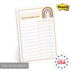 Modern Rainbow Responsibility Chart Sticky Note Pad / 50 Sheets