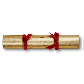 Olde English Crackers Gold Joyeaux Noel Christmas Party Favors - Set of 50 elegant gold foil favors for larger family gatherings and holiday events