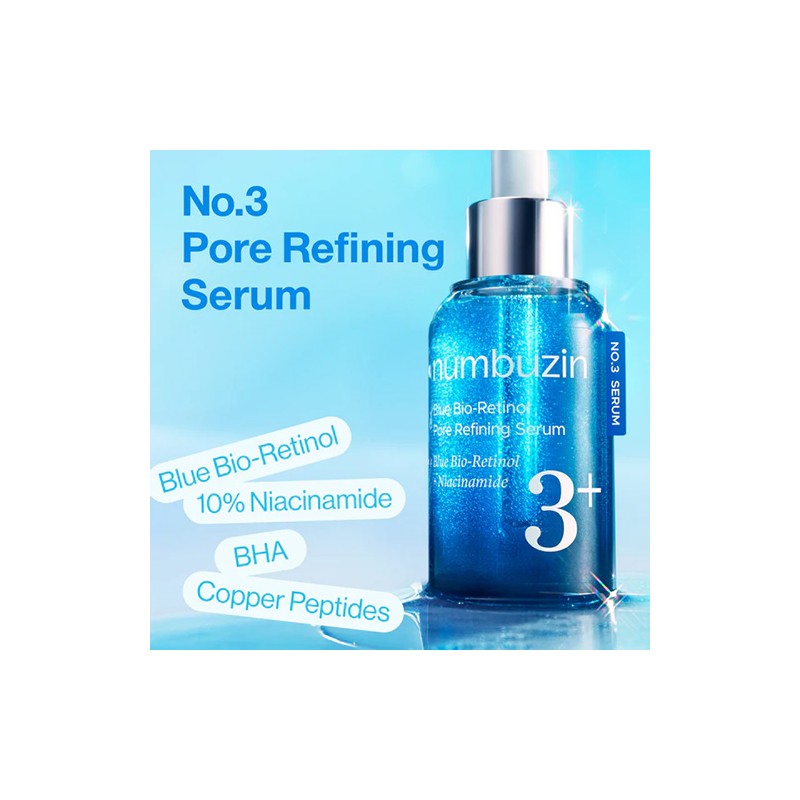 Numbuzin [Numbuzin]No.3 Blue Bio-Retinol Pore Refining Serum 30ml