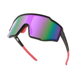 FEISEDY Large Shield Cycling Sunglasses for Men Women Oversized One Piece Visor Shades Sport Glasses B9080