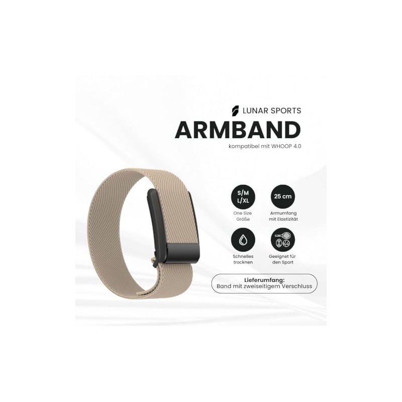 Lunar Straps Compatible with Whoop 4.0 Strap, Breathable and Adjustable