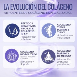 OBY Colágeno Hidrolizado 10 Fuentes con Resveratrol y Biotina Polvo 500g