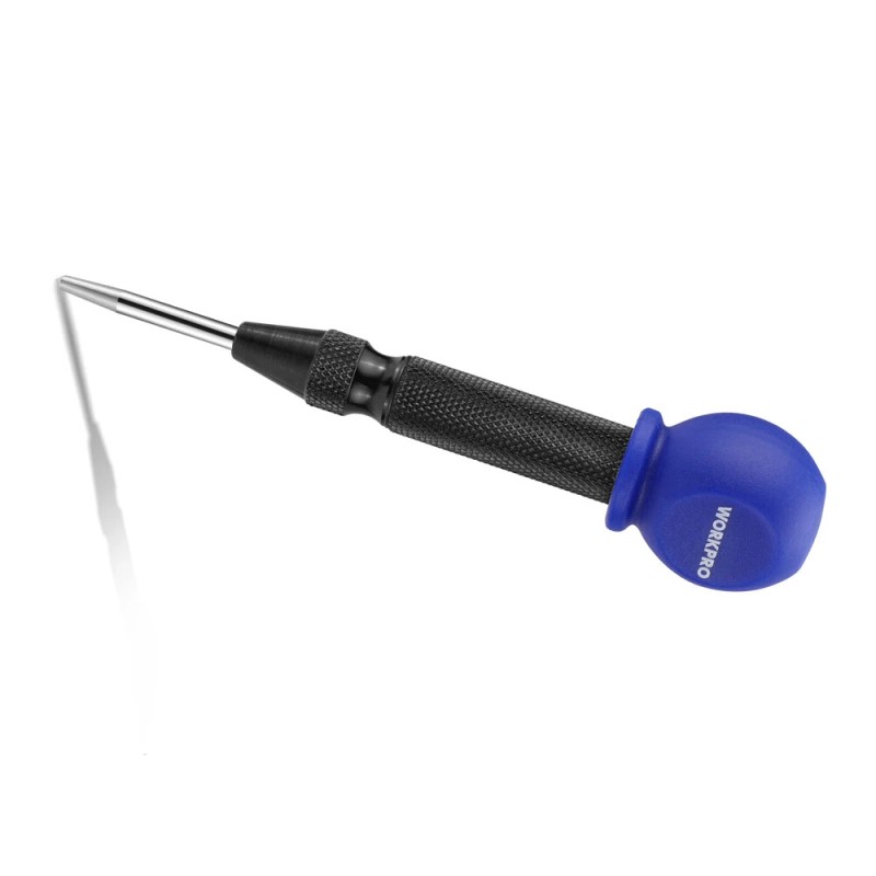 WORKPRO 5"Automatic Center Punch for Metal Adjustable Spring Loaded Center